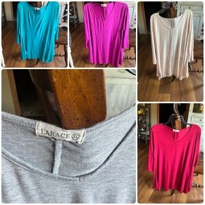 5 piece lot LARACE X-Large tunics